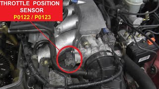 Throttle Position Sensor P0122 amp P0123  Testing and Replacement [upl. by Retsevel356]