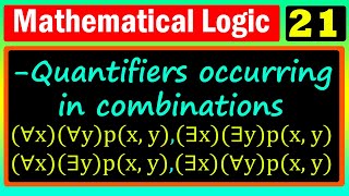 Mathematical Logic  Lecture 21  Quantifiers occurring in Combination  በአማርኛ [upl. by Riki]