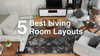 5 Best Living Room Layouts  MF Home TV [upl. by Enautna]