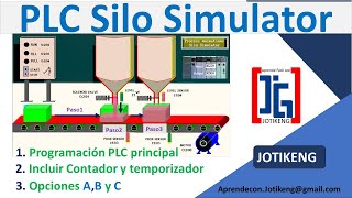 PLC Simulación SILO  LogixPro [upl. by Mahmoud]