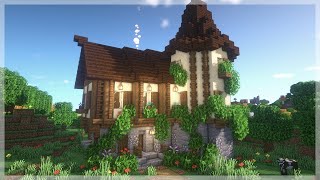 Minecraft How to Build a Medieval House  Easy Medieval House Tutorial [upl. by Brenk]