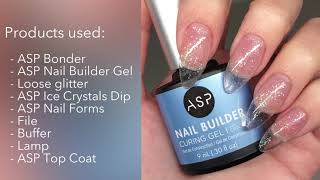 Clear Glass Mani with ASP  Sally Beauty [upl. by Aehtela163]