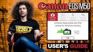 Canon EOS M50 Users Guide  How To Set Up Your New Camera Tutorial [upl. by Ahseena945]