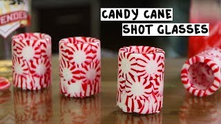 Candy Cane Shot Glasses with Candy Cane Vodka [upl. by Eyahc]