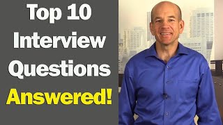 Top 10 Job Interview Questions amp Answers for 1st amp 2nd Interviews [upl. by Lezirg]