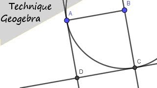 Construire un carré sur Geogebra [upl. by Kobe]