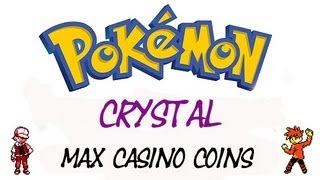 Pokemon Crystal  Unlimited Casino Coins  GameShark Codes [upl. by Akyeluz]