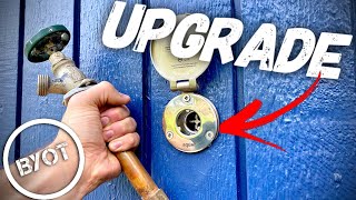 How To Replace A Spigot Without Solder  DIY OUTDOOR FAUCET HOSE BIB [upl. by Kenaz]