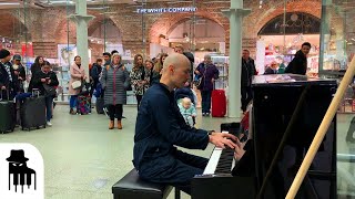 Disguised concert pianist stuns unsuspecting travelers [upl. by Ralston]