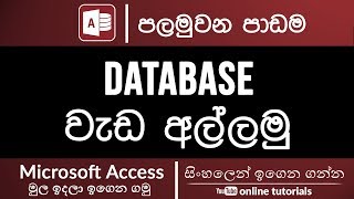 Microsoft Access Beginner Course Sinhala  Part 01  Getting Started with Access [upl. by Ivets977]