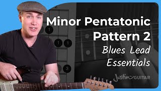 Exploring the Minor Pentatonic Pattern 2  Blues Lead Guitar [upl. by Novaat]