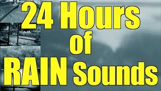 Heavy Pouring Rain and Thunder  24 Hours  quotRainquot quotRain Soundsquot quotSleep Soundsquot [upl. by Erwin]