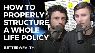 How to properly structure a whole life policy  with the numbers [upl. by Yacano]