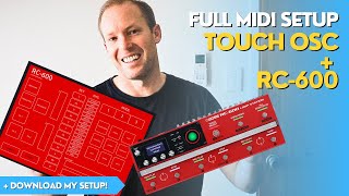 Touch OSC  the Boss RC600  full midi setup [upl. by Pelagia]