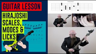 Guitar Lesson Hirajoshi Scales Modes amp Licks [upl. by Ralf]