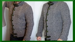 HERREN JACKE STRICKEN I ANLEITUNG [upl. by Circosta859]