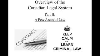 Overview of the Canadian Legal System Pt 2 [upl. by Windy]