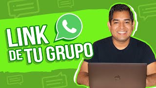 Cómo crear tu link de grupo de WhatsApp [upl. by Ollie]