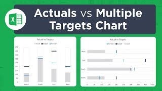 How To Create An Actual Vs Target Chart In Excel [upl. by Novia]