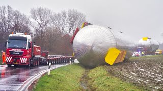 Heavy Haulage of Giant Tank Gone Wrong [upl. by Eilyah]