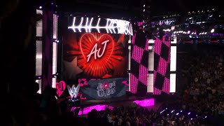 ᴴᴰ AJ Lee return to Raw Live 322015 [upl. by Aleekahs]