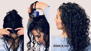 How to Style Naturally Curly Hair  Beginner Routine amp Techniques [upl. by Koren]