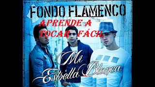 MI ESTRELLA BLANCA FONDO FLAMENCO TUTORIAL DE GUITARRA FÁCIL [upl. by Nylazor522]