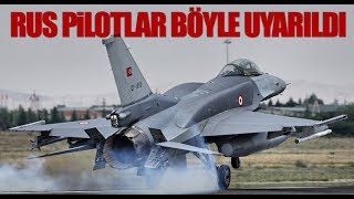 Türk F16ları Rus savaş uçağını böyle uyardı [upl. by Eyks]