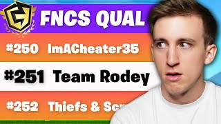 Cheaters STOLE my FNCS Qual [upl. by Ariak]