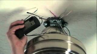 How To Install a Ceiling Fan With Remote Control [upl. by Eislrahc170]