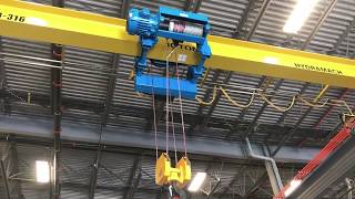 10 ton FREESTANDING CRANE INSTALL  HYDRAMACH OVERHEAD CRANE Time Lapse [upl. by Arol]