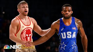 Kyle Dake SHOCKS Jordan Burroughs at Olympic wrestling trials  NBC Sports [upl. by Phila]