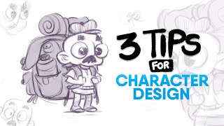 3 PRACTICAL Tips for Character Designing [upl. by Eralc524]