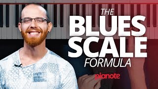 The Blues Scale Formula Piano Lesson [upl. by Baxy962]