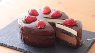 チョコレート・ムースケーキの作り方 Chocolate Mousse Cake｜HidaMari Cooking [upl. by Key169]