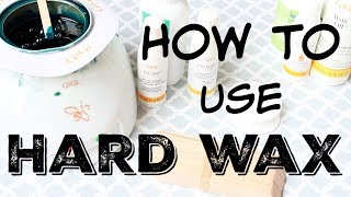 HOW I WAX AT HOME  How to Use Hard Wax  StepbyStep Tutorial  Katie Marie [upl. by Turro560]