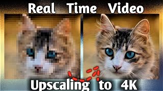 How to Upscale Videos to 4K in Real time  Fast video Upscaling Software [upl. by Iilek822]