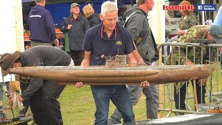 GERMAN Type VII UBOAT RC SUBMARINE DIVE and RESURFACE demonstration [upl. by Braeunig]