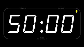 50 MINUTE  TIMER amp ALARM  Full HD COUNTDOWN [upl. by Rolanda662]