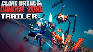 Clone Drone in the Danger Zone Launch Trailer  PC Xbox Switch PlayStation [upl. by Baptlsta]