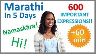 Learn Marathi in 5 Days  Conversation for Beginners [upl. by Atinet]