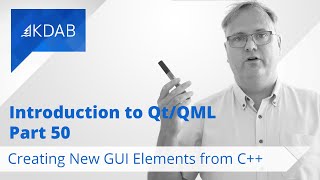 Introduction to QtQML Part 50  Creating New GUI Elements from C [upl. by Adrahs]