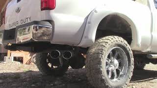 Ford 64 Powerstroke Deleted Exhaust Sound [upl. by Tia]