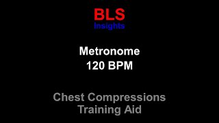 Metronome 120 BPM  For CPR Training  Chest Compression Rate listenable [upl. by Anay]