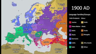 History of European languages 4000 BC  2021 AD inaccurate [upl. by Jehoash]