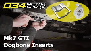 034 Upper and Lower Dogbone Insert MQB Mk7 GTI Install [upl. by Yessydo923]