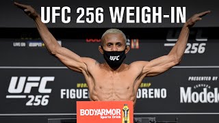 UFC 256 Figueiredo vs Moreno  Weighin [upl. by Lewellen916]