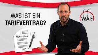 Tarifvertrag einfach erklärt Was ist ein Tarifvertrag  Betriebsrat Video [upl. by Neddie]