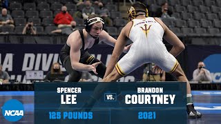 Spencer Lee vs Brandon Courtney 2021 NCAA Title 125 lbs [upl. by Penelope]