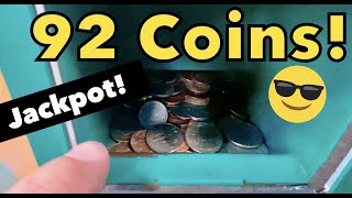 92 Coins Found In A Coinstar Machine Jackpot [upl. by Ynnaej]